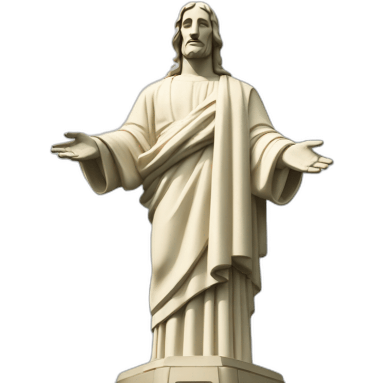 The statue of Christ the Redeemer emoji