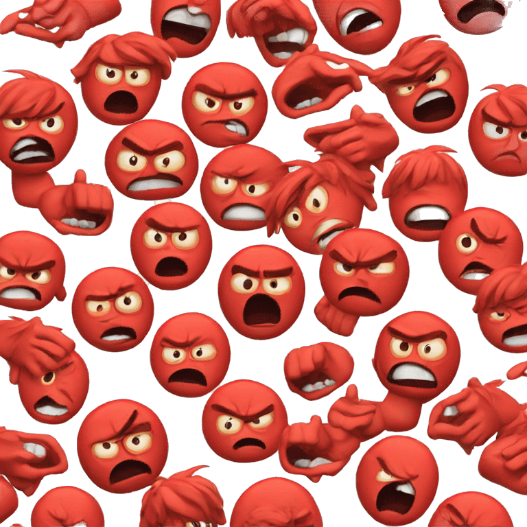 angry emoji red emoji