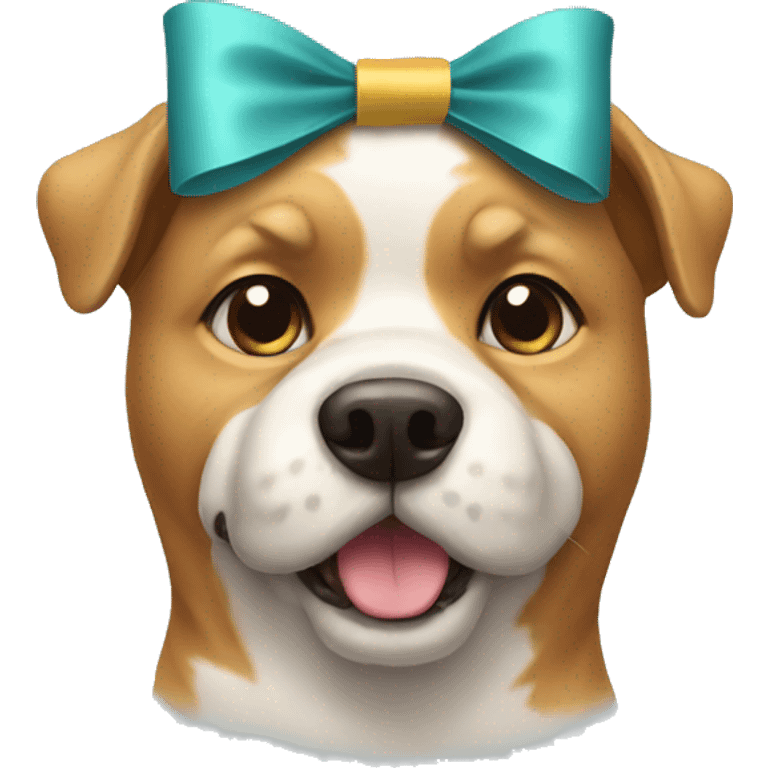 dog with bow emoji