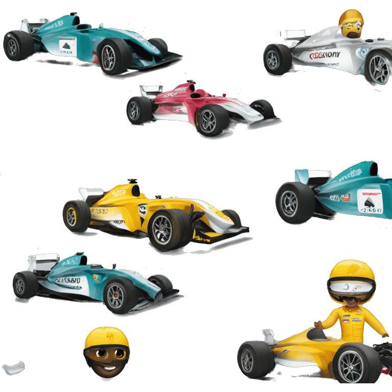 Racing car mercedes banz emoji