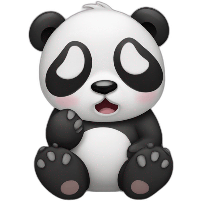 panda crying emoji