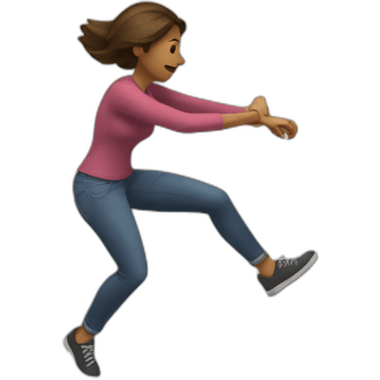 Woman hitting a wall emoji