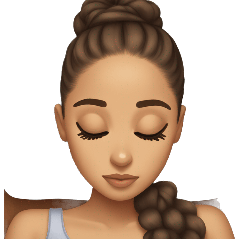 Ariana Grande sleeping emoji