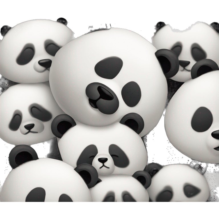 Panda sleeping emoji