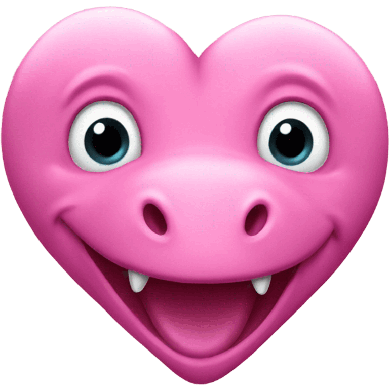 pink dino heart emoji