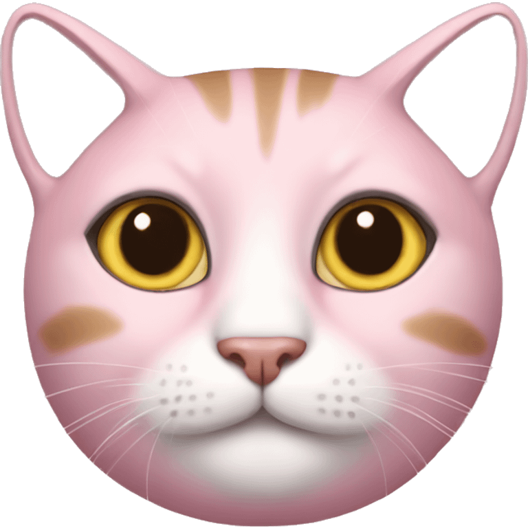 Cat pink  emoji