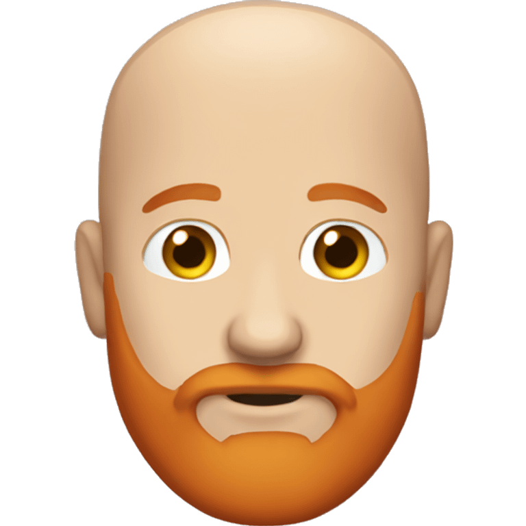 Bald white dude with red beard emoji