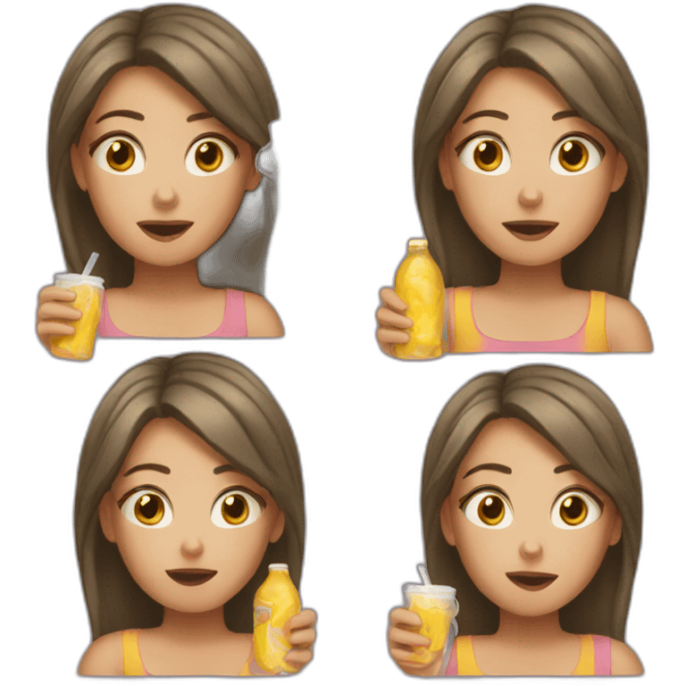 thirsty girl emoji