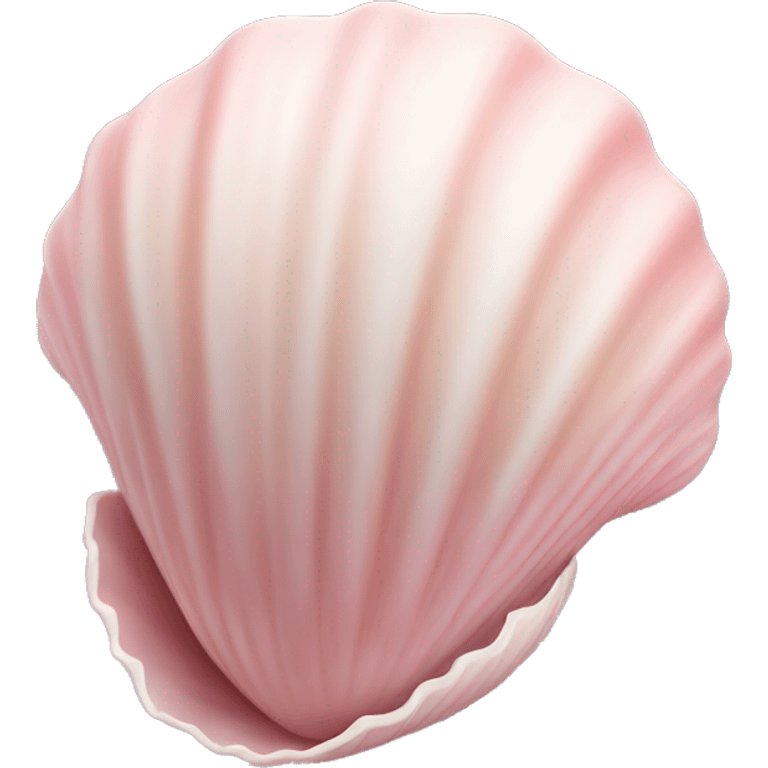 pastel pink shell realistic emoji