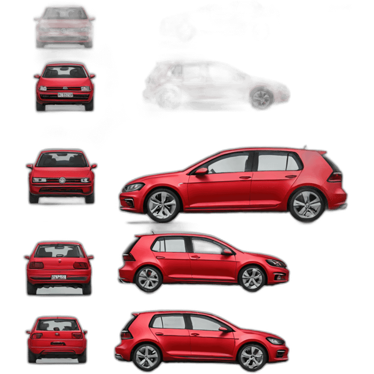 Red-Volkswagen-golf-2 emoji