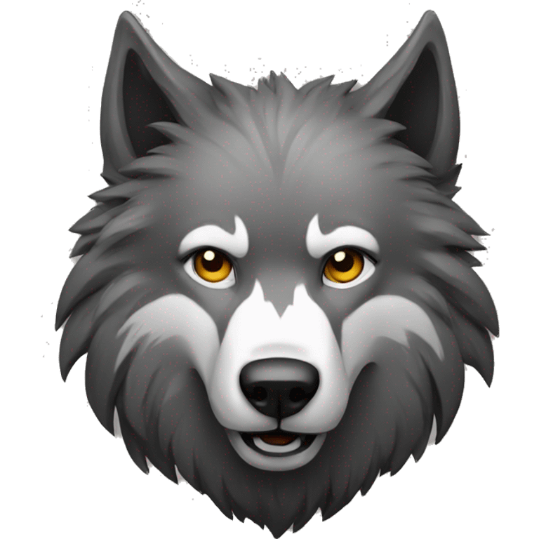 Lobo negro emoji