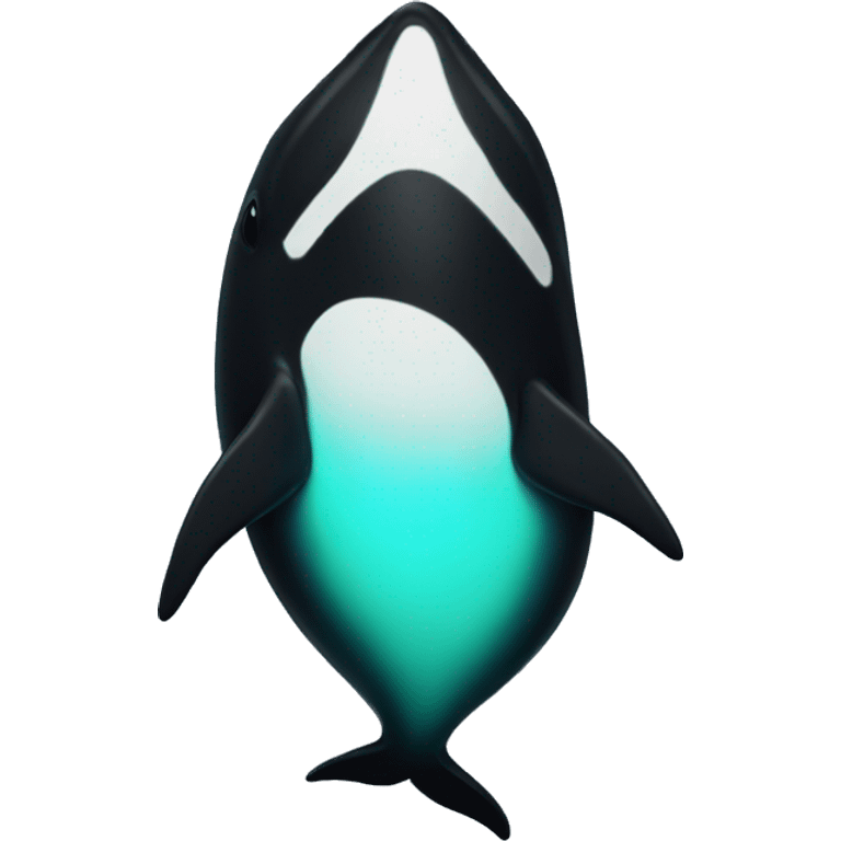 neon orca emoji