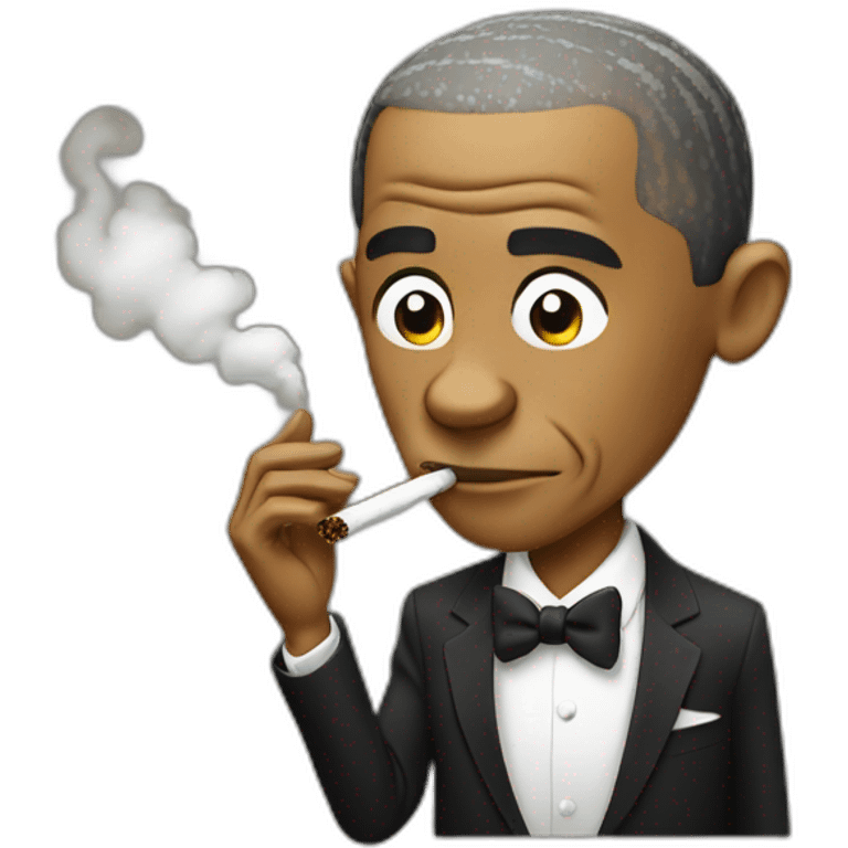 obama smoking emoji