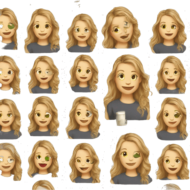 blake lively cartoon wearing tee emoji