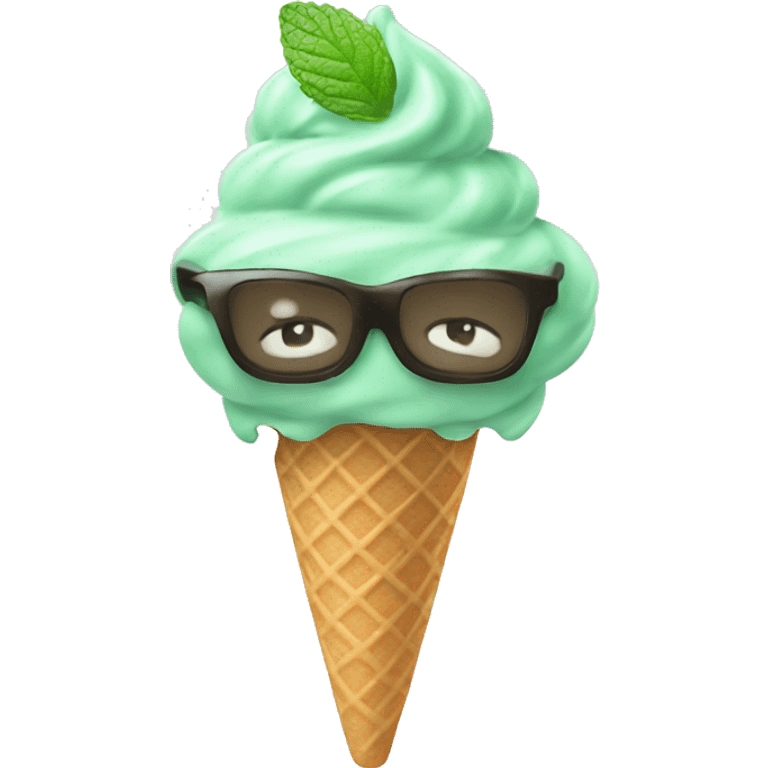 Mint Ice Cream emoji