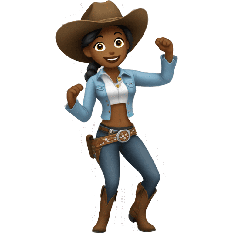 cowgirl dancing emoji