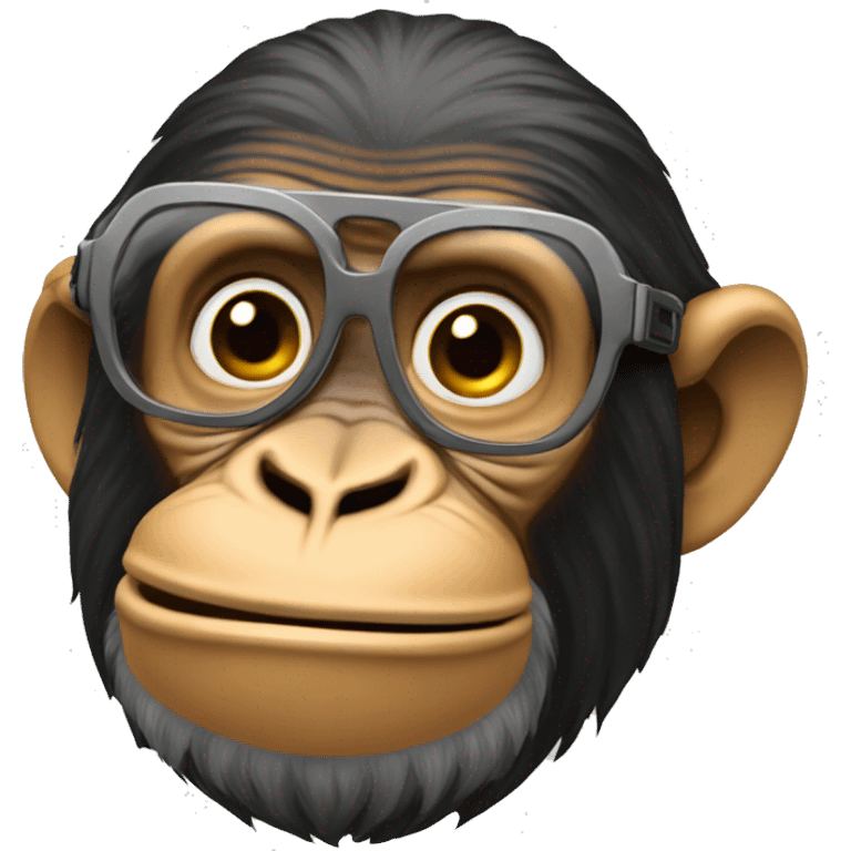 Cre un emoji de un chimpance dj emoji