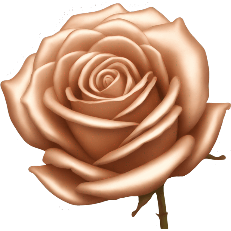 a rose gold rose emoji