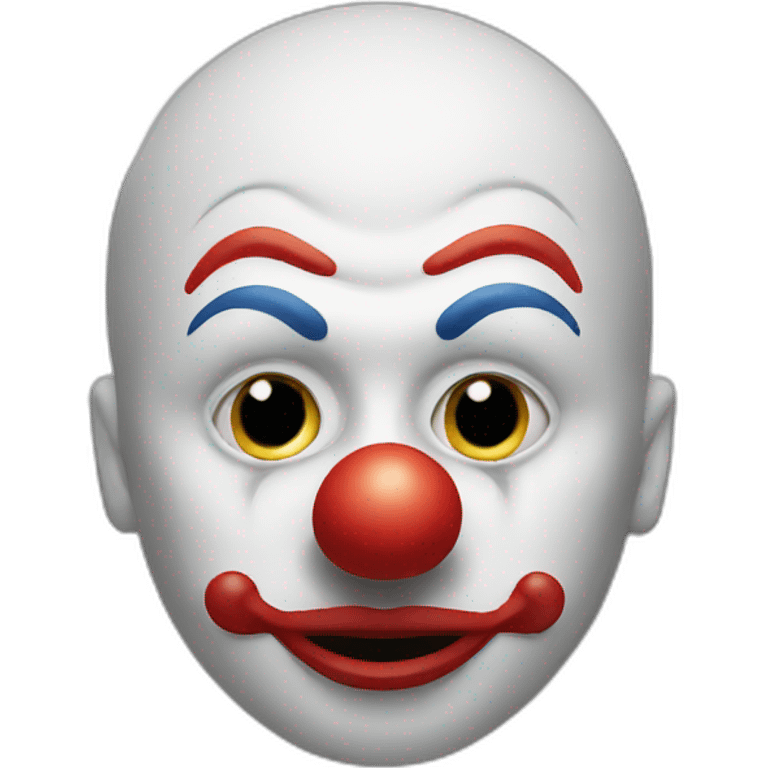 A clown mask emoji