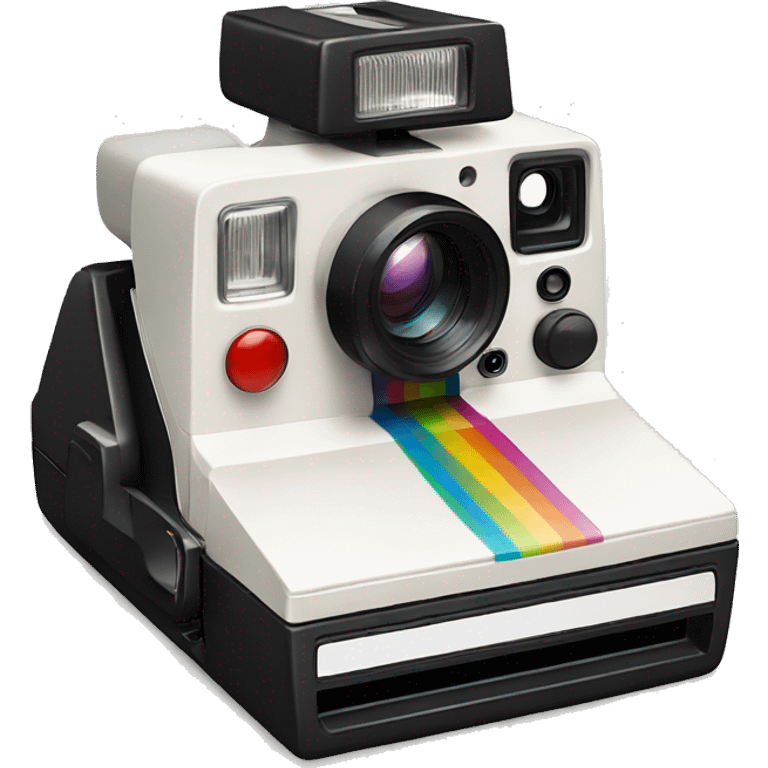 White polaroid camera emoji