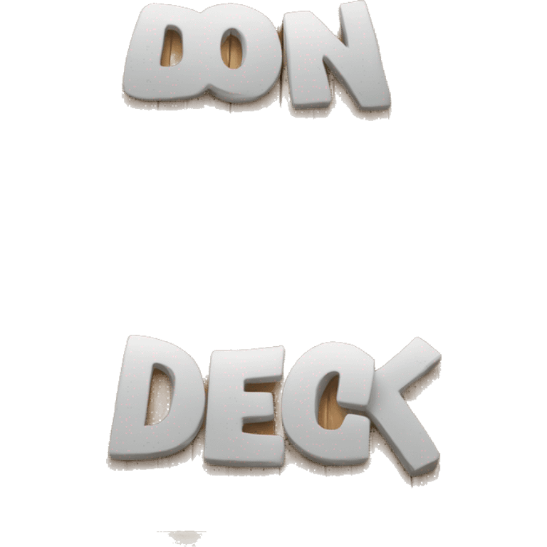 wooden dock with words "On Deck" emoji