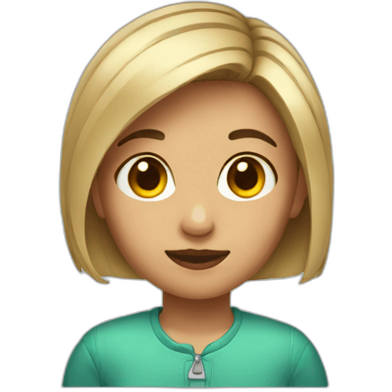 Girl with a short haie emoji