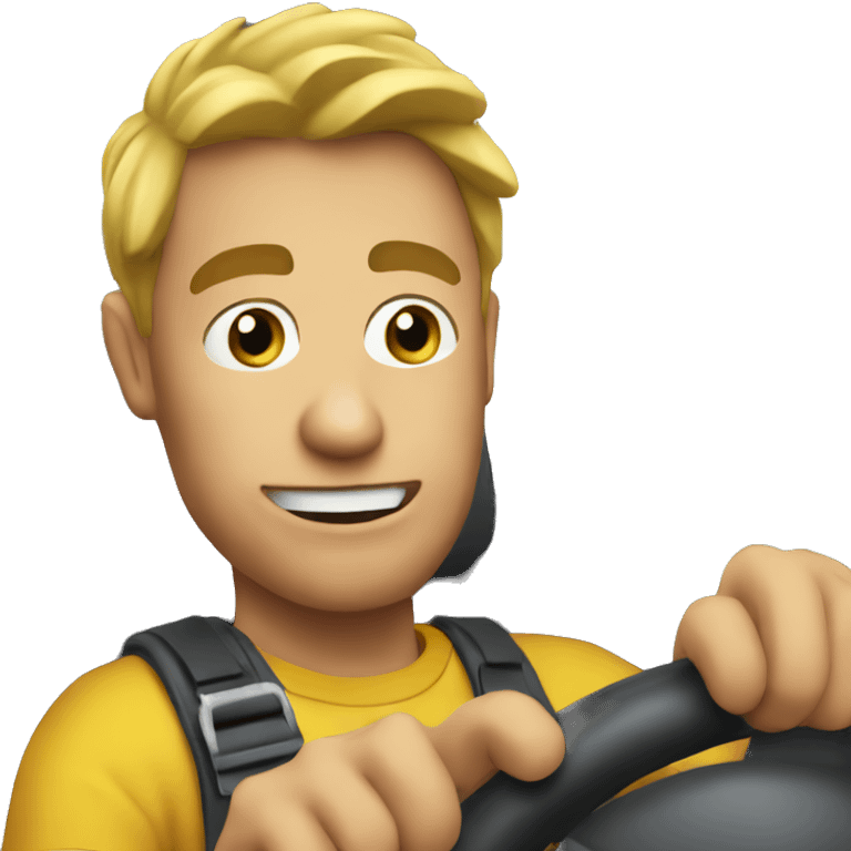 Driving in car careful emoji