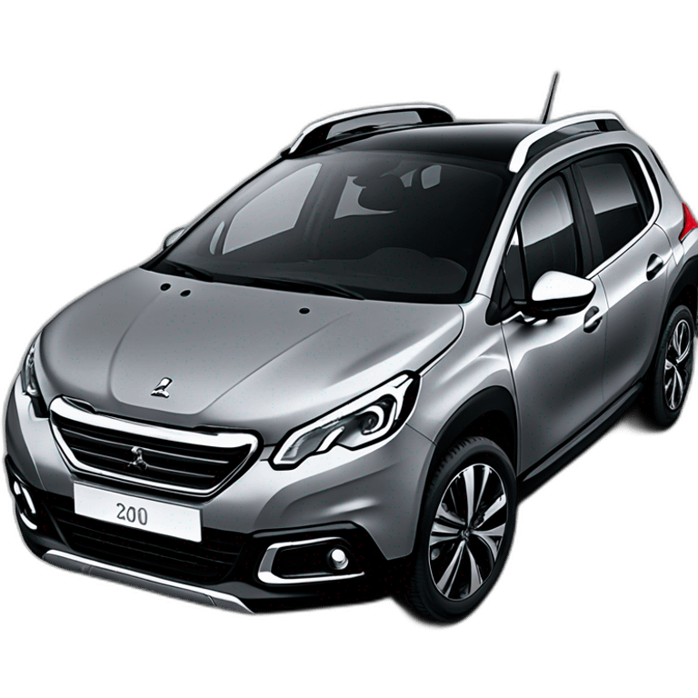 Peugeot 2008 grey emoji