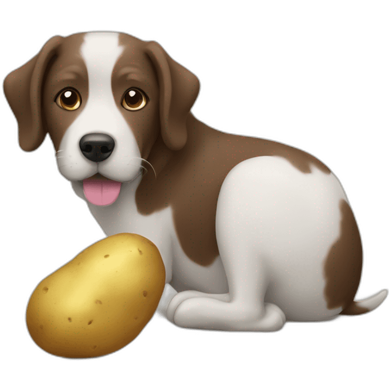 Dog and potato  emoji