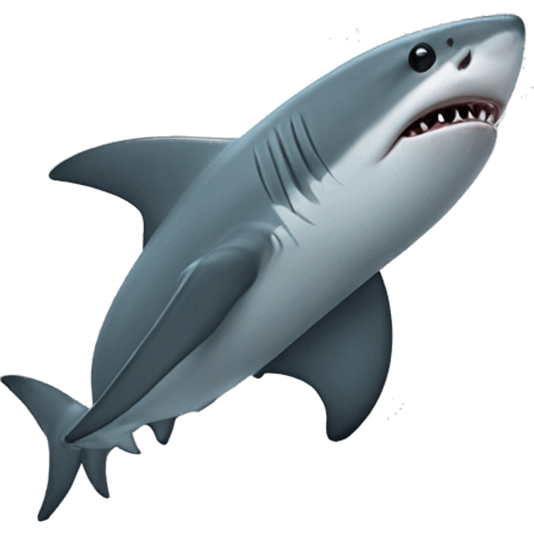 shark with top emoji