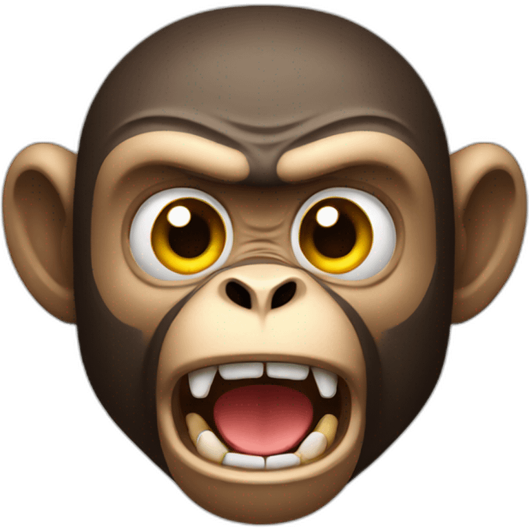 angry monkey emoji