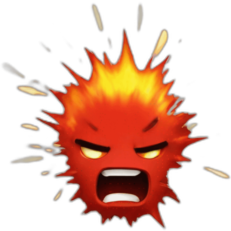 exploding rage red templier emoji