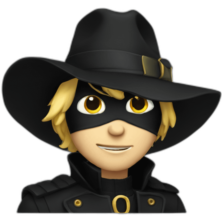 Chat noir singe emoji