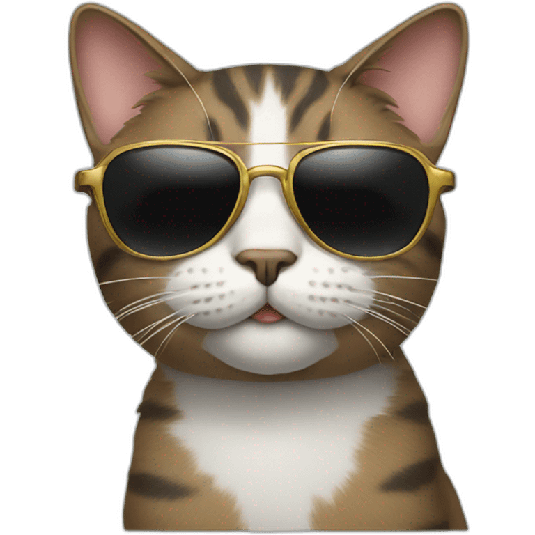 Cat with sunglasses emoji