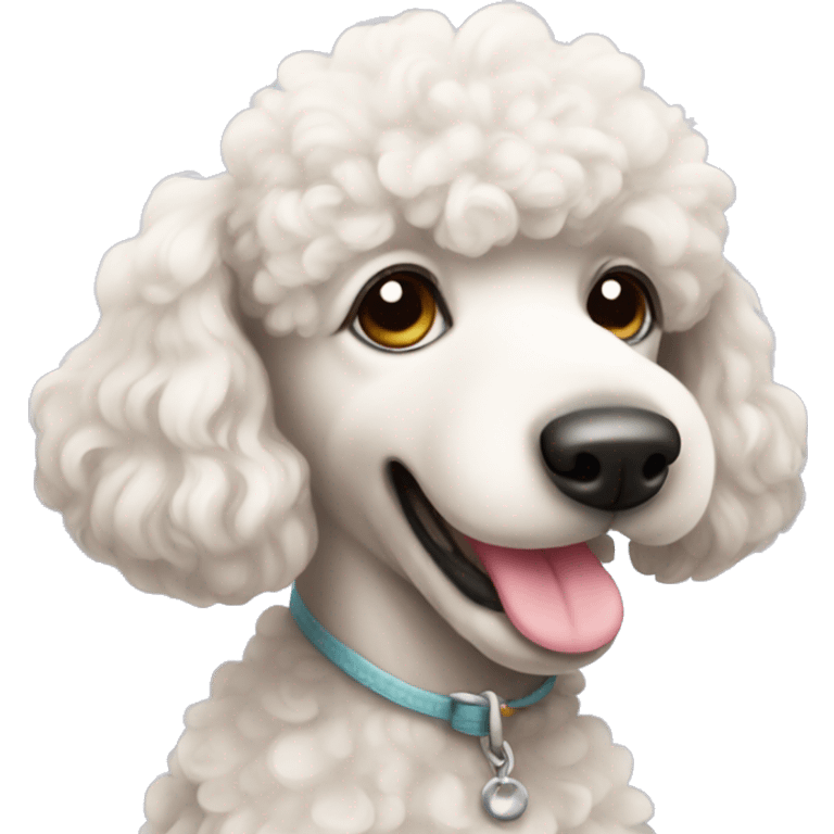 Cute poodle  emoji