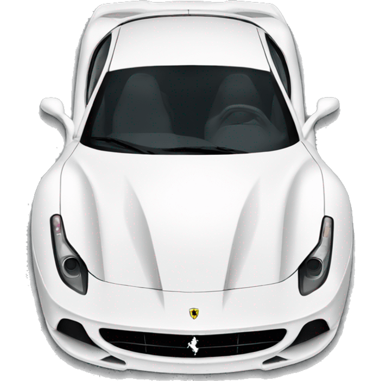 White Ferrari emoji