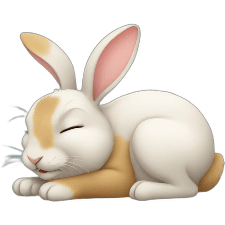 Sleeping rabbit emoji