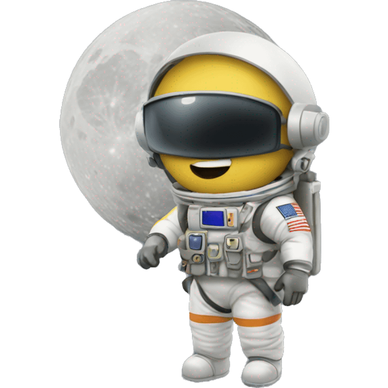 military on the moon emoji