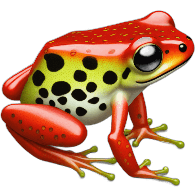 Strawberry poison dart frog emoji