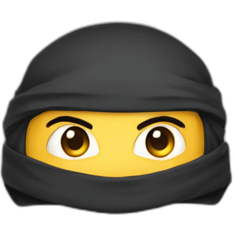 cute-ninja-face emoji