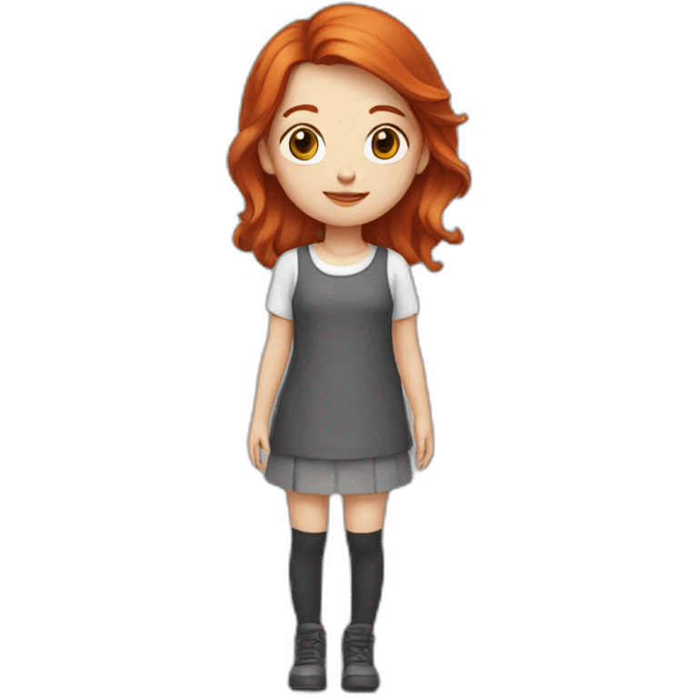 Qute, redhead girl emoji