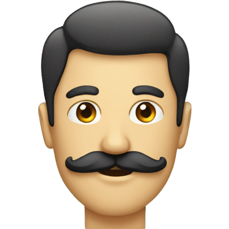 Personne moustache carré emoji