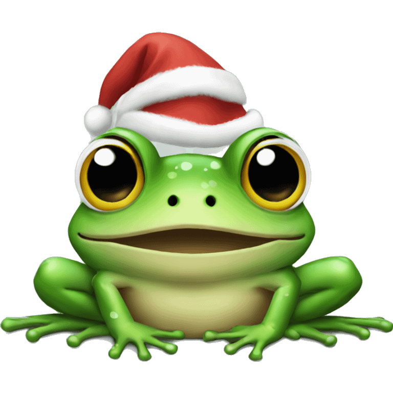 Frog Xmas emoji