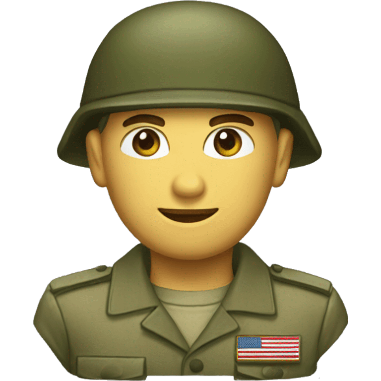 american Soldier forage-cap emoji