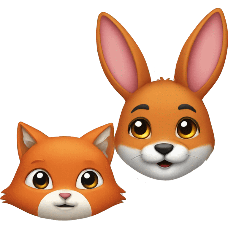 Bunny and Fox emoji