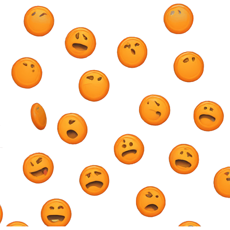 orange panic button emoji