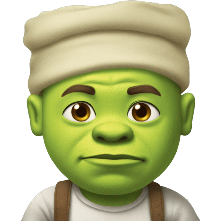 Shrek in diapers emoji