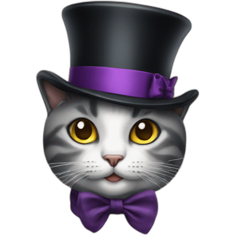 cat with top hat emoji