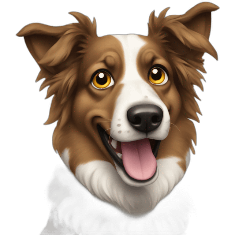 Crazy Aussie dog emoji