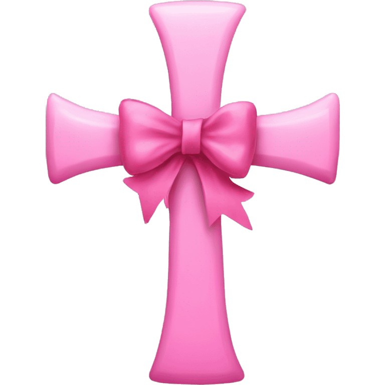 CROSS WITH PINK BOW emoji